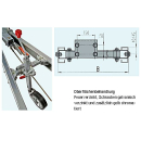 Desplazamiento de rueda jockey para conexiones de tren V - 3500 kg