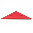 Replacement reflector red, for warning sign, for riveting