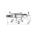 Dispositivo de retención AL-KO 161S 950 kg-1600 kg por debajo de la instalación 2361