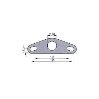 Soporte BPW para barra de tiro