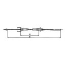 Cables AL-KO Bowden campana desmontable 24 mm rosca M8 - Profi Longlife HL 1430 mm / GL 1640 mm