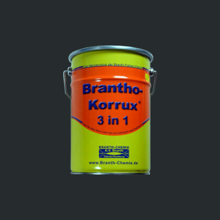 Brantho Korrux "3 en 1" 5 litros negro grafito RAL 9011