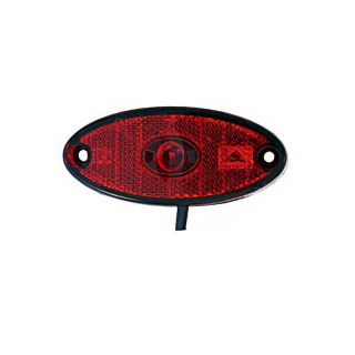 LED de luz trasera Flatpoint 2 rojo DC 0,5 m