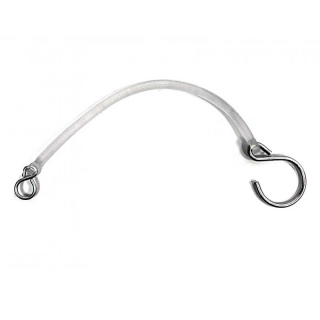 Cordón de seguridad tamaño S-hook. 1-3 transparente L270