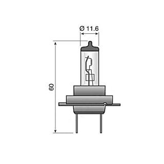 Bombilla Narva H7 12V 55W zócalo Px26d