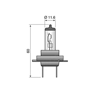 Bombilla Osram H7 12V 55W zócalo Px26d