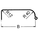 Perfil guardabarros doble eje 12/40 B220 R375 L1980 S1550 H375