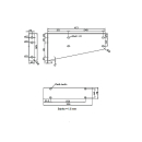 Juego de soporte horizontal para caja de herramientas