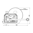 Cabrestante AL-KO 1201 A OPTIMA con cable de 12,5 m