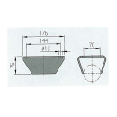 Rueda de soporte para carro agrícola con brida AL-KO imprimada 175x75 mm