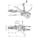 Dispositivo de rebasamiento KNOTT KFG35 2700-3500 kg Rueda de apoyo