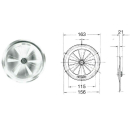 Roseta de ventilación giratoria Ø 163 mm