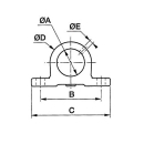 Par de cojinetes para atornillar en el perno 127.P 45 mm