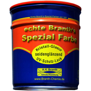 Barniz de protección UV CRYSTAL Glaze de BRANTH 0,75 litros - brillo de seda