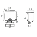 Luz antiniebla trasera Fogpoint, soporte, cable, conector, luz.