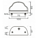 Luz de matrícula LED Regpoint con cable plano de...