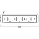 Soporte para matrícula con cable de 0,8 m, incluidas luces LED para matrícula