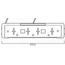 Soporte de matrícula con cable de 0,8 m, incluye luces de matrícula LED + 3.B